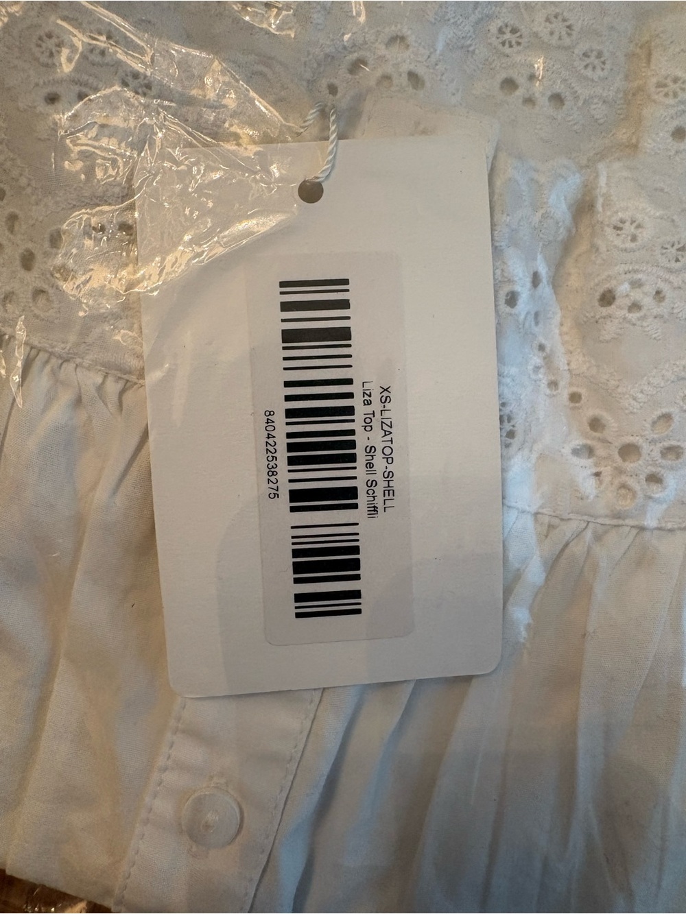 LIZA TOP - SHELL SCHIFFLI XS - Picture 7 of 7